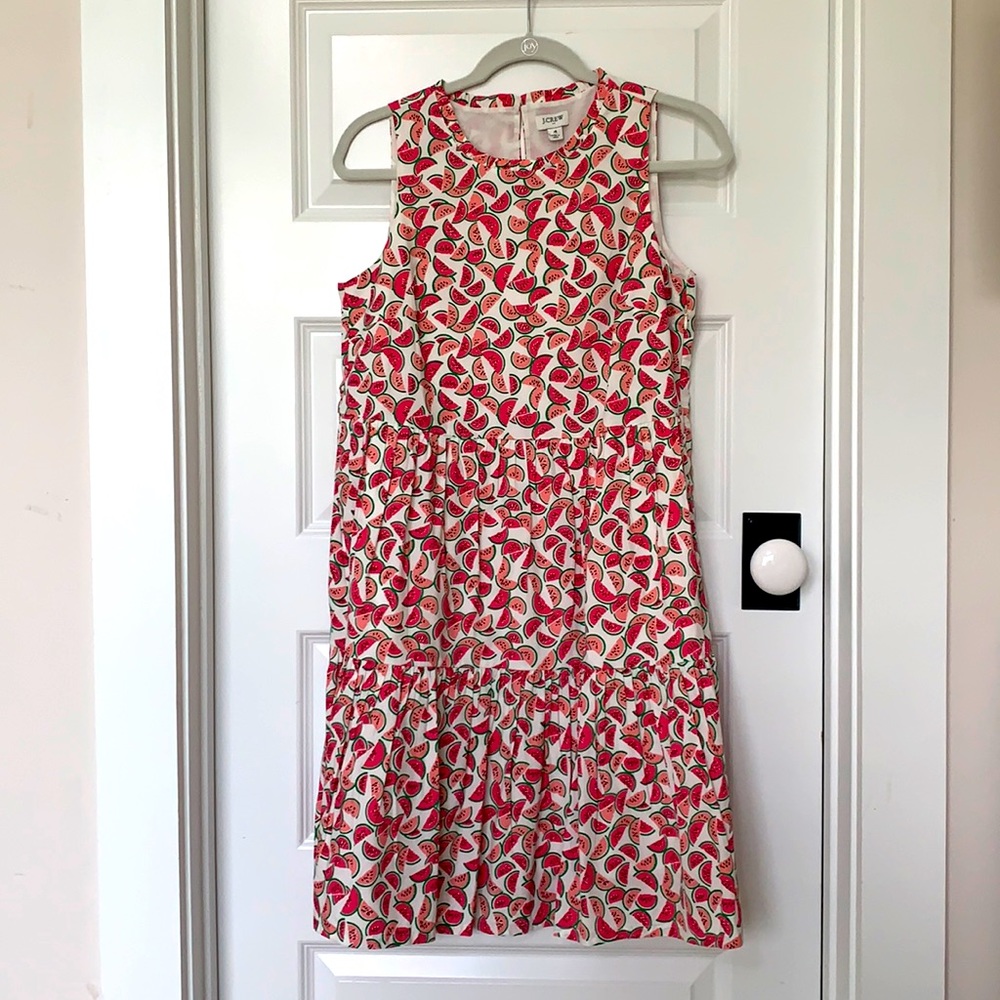 J Crew Factory Watermelon Print Summer Dress